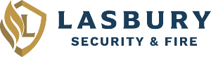 Lasbury Security & Fire Logo - go to Homepage
